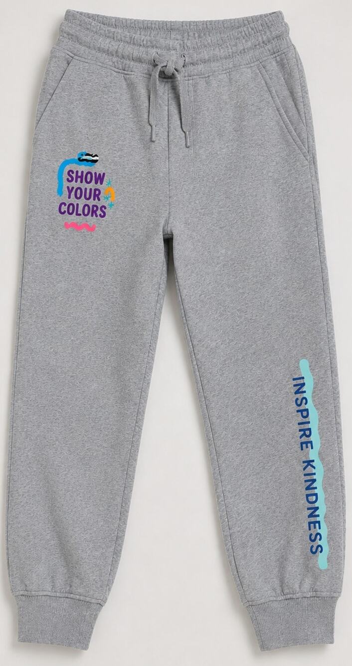 Crayola x Kohls Gray Inspire Kindness Jogger Sweatpants Womens Small NWOT